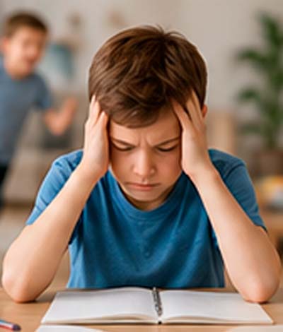 Niño en evaluación neuropsicológica